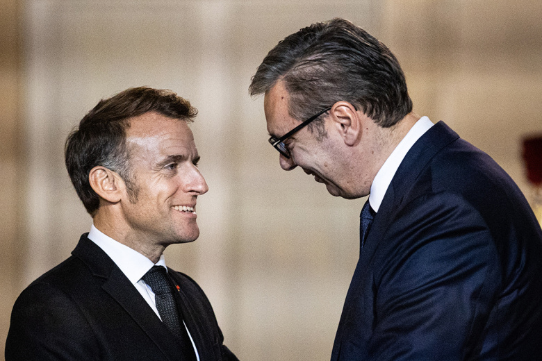 Эммануэль Макрон и Александр Вучич