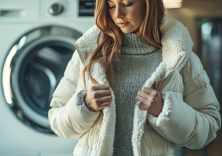 Белый пуховик: как сохранить идеальный вид надолго