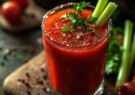 Простой рецепт против похмелья: томатный сок со специями спасет утро