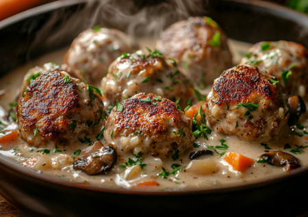 Ежики в грибном соусе — уют в каждой ложке: простое блюдо, которое семья просто обожает