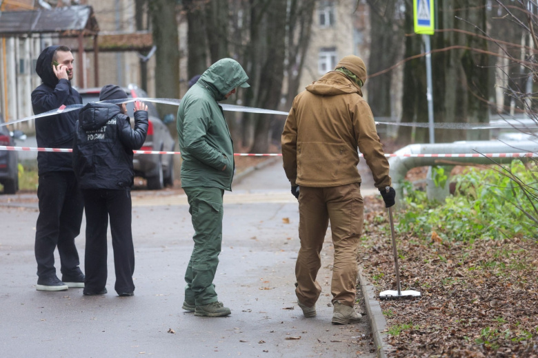 Следователи на месте взрыва в Красногорске