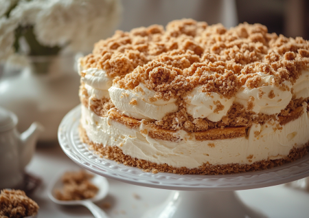 Торт на Новый год «Сугроб» — шикарная выпечка без духовки: он очень простой и быстрый и обязательно приживется на вашей кухне