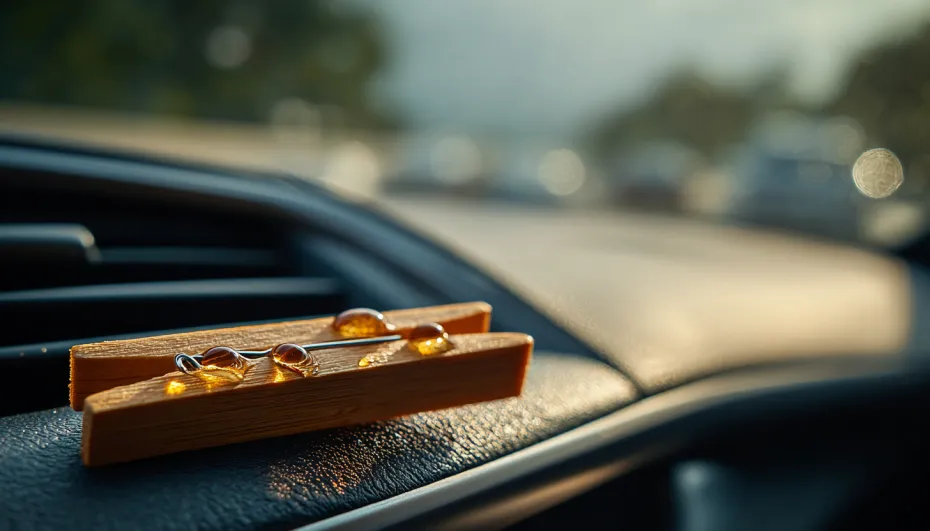 Прищепка с эфирным маслом может стать ароматизатором для автомобиля