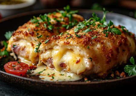 Вместо обычной жареной курицы готовлю сочный кордон блю — ленивый вариант блюда с невероятной начинкой