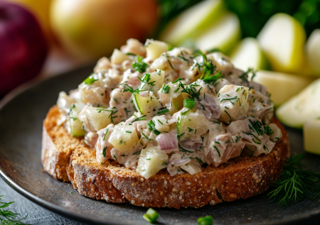 Не шуба и не оливье: фаворит Нового года — закуска «Селедка по-еврейски». Идеальный вариант на праздничный стол