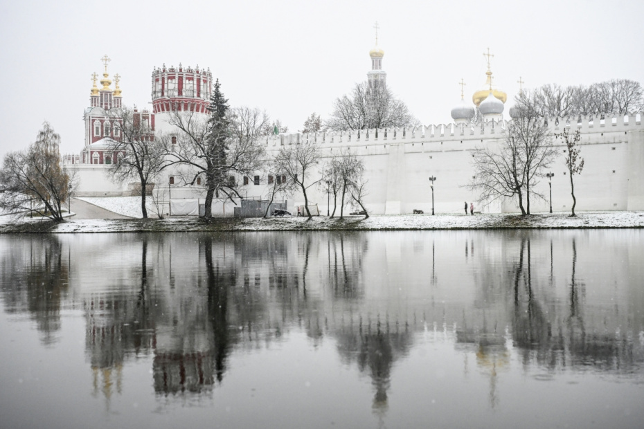 Первый снег в Москве