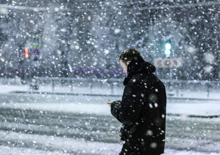 Десятки рейсов застряли в снежной ловушке в Петербурге