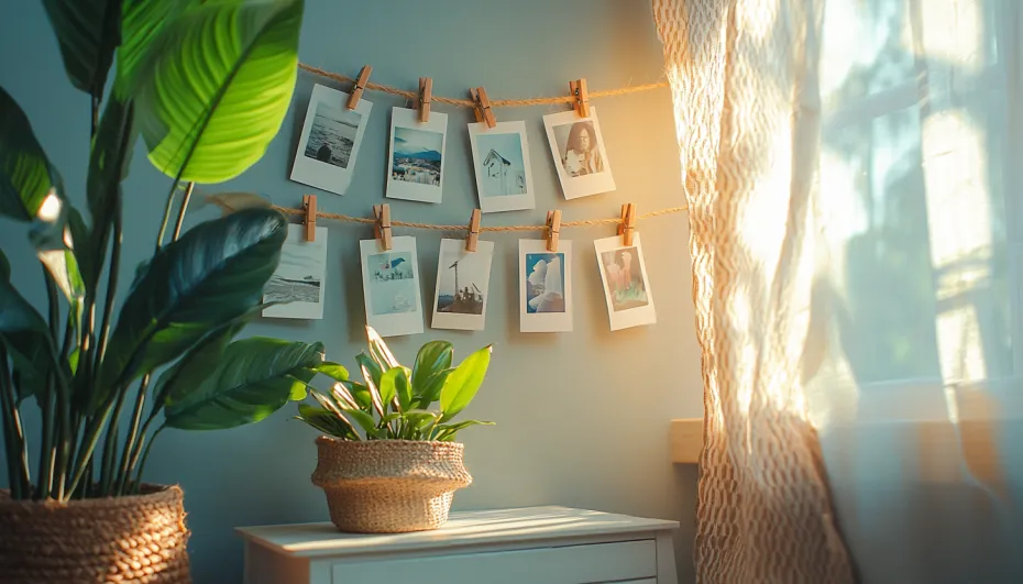 Держатель для фотографий с прищепками