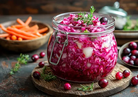 Зимний хит! Квашеная капуста с клюквой — яркая, хрустящая, всегда удачная