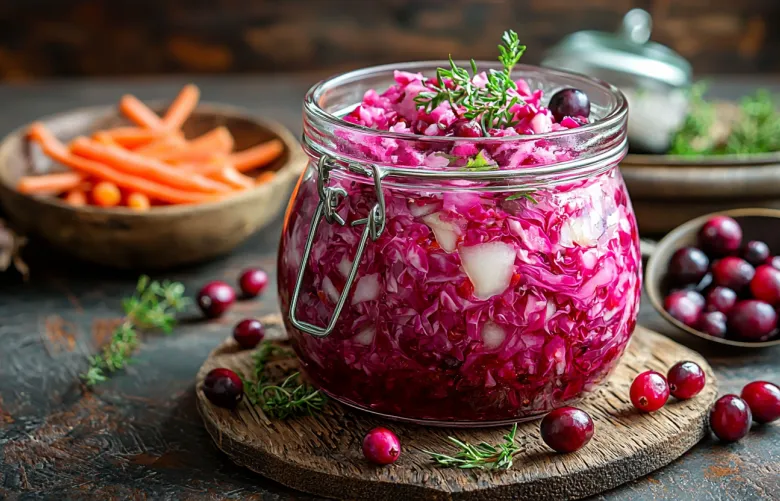 Квашеная капуста с клюквой: классический рецепт