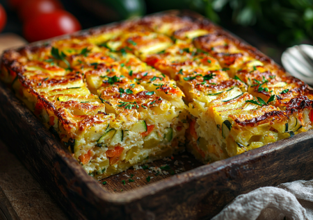 Не запеканка и не пирог: готовим обалденный овощной кугель — нужны лишь картошка, яйца и пара овощей