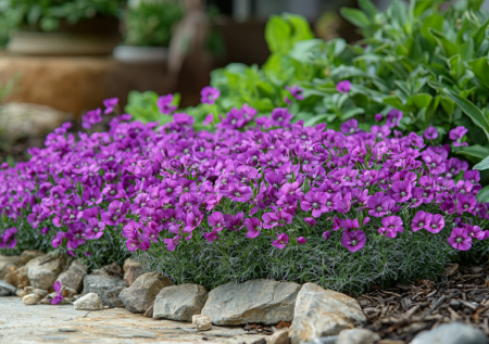 Лиловая клумба, за которой не нужно ухаживать! Посадите в ноябре — в мае сотни нежных бусин украсят ваш сад