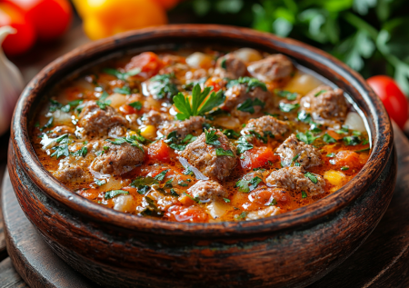 Готовлю и суп, и второе в одном казане! Манджа по-болгарски — вкусное сытное блюдо без возни и мороки