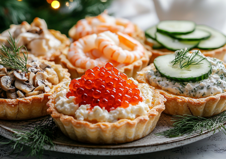 Тарталетки-ассорти: три хита для Нового года — вкусные идеи для праздничного стола без хлопот