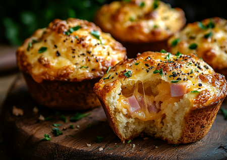 Превращаю простые ингредиенты в идеальные маффины — сытные, мягкие и с тягучей начинкой внутри