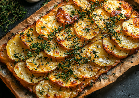 Лепешка из картофельных кружков с начинкой — готовим без муки и масла. Вкусный завтрак за 15 минут