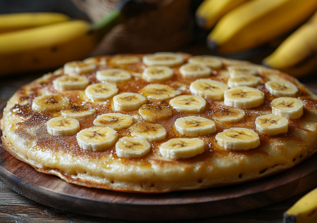 Банановая лепешка на завтрак: сладкая вкуснятина к чаю или кофе