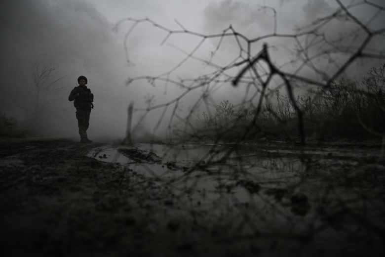 Военнослужащий ВС РФ на Красноармейском направлении в зоне СВО