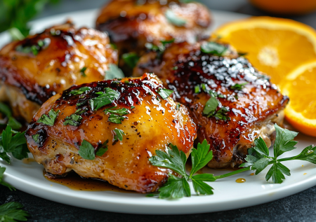 Куриные бедра под апельсиновой карамелью — это нереально вкусно: готовлю так — и аромат разносится на всю квартиру