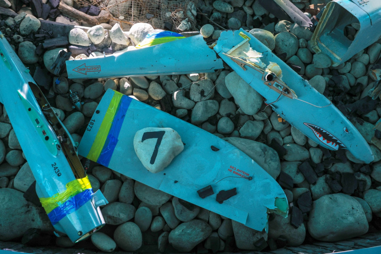 Обломки БПЛА ВС Украины