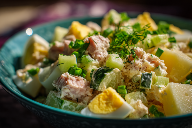 Салат «Мужская мечта» с тунцом