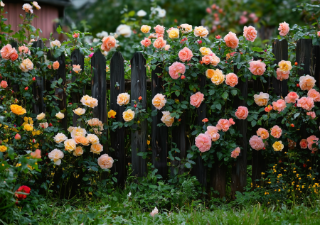 Цветы для создания живой изгороди с нуля: оплетут весь забор за один сезон