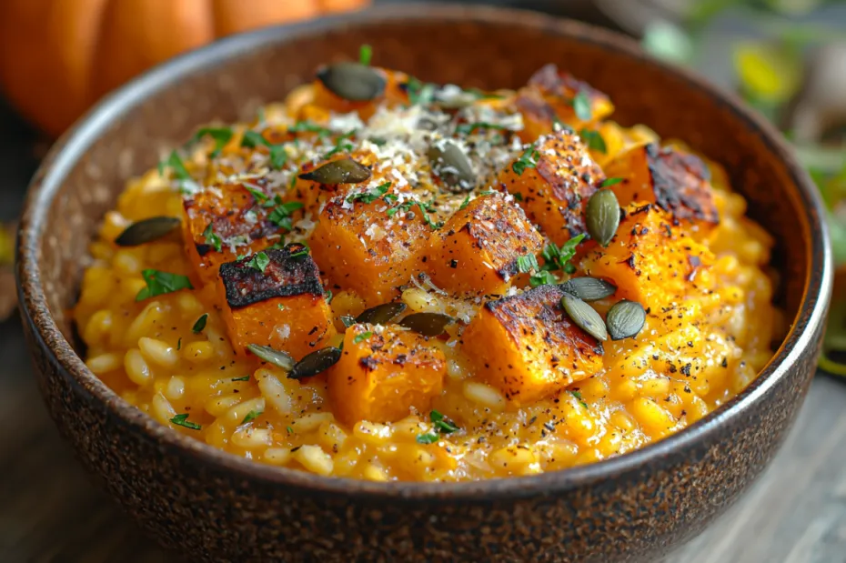 Готовим ризотто из тыквы