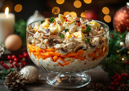 Новогодний салат «Легкость»: вкусно, сытно и без тяжести в животе! Простые продукты и никакой мороки