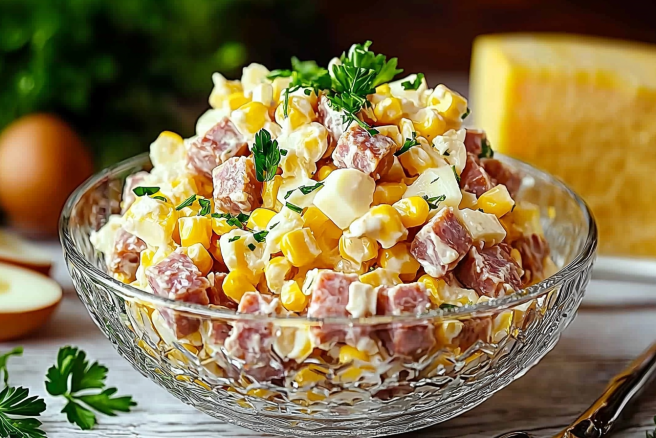 Простой салат из 4 ингредиентов