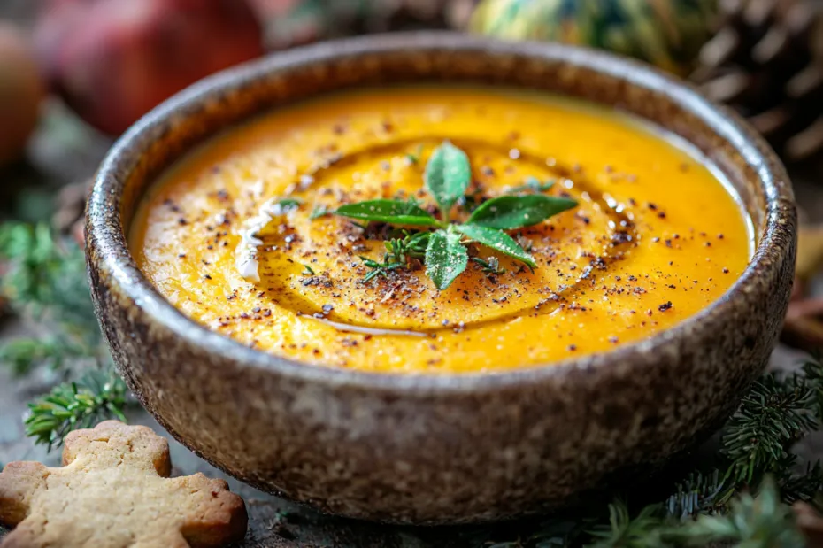 Тыквенный суп: добавляем хурму и пряник