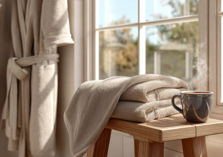 Полотенца, халаты и ароматы: формула утреннего комфорта