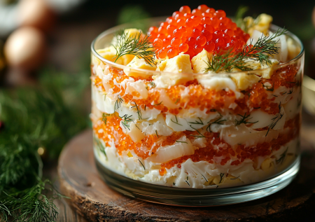 «Морская жемчужина» на Новый год — этот салат готовлю регулярно: гости сметают с тарелок