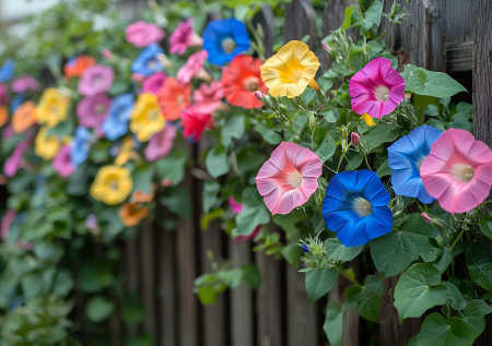 Лиана с большой скоростью роста: превратит скучный дачный забор в роскошную цветущую стену