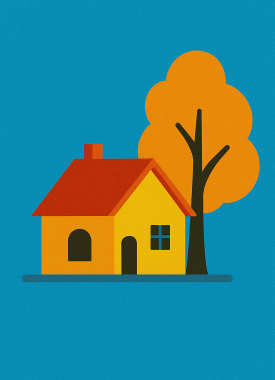 Дача осенью и зимой