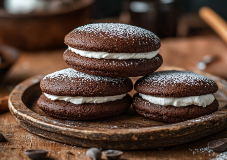 Пирожные «Вупипай» — простой десерт, который покорит и детей, и взрослых. Тесто смешивается за 7 минут