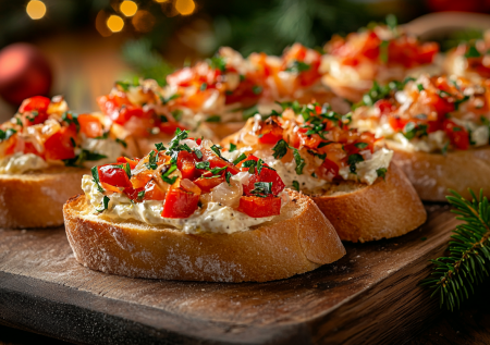 Брускетты с печеным перцем на Новый год: простой рецепт из 3 ингредиентов — элементарно