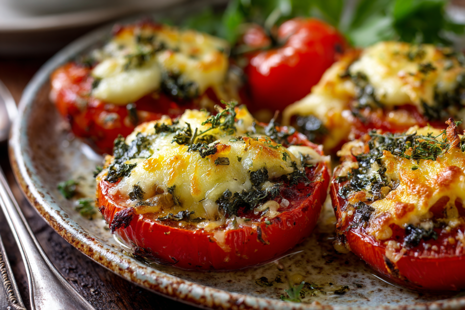 Запеченные помидоры с сыром