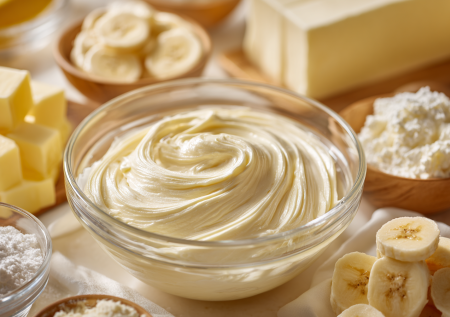 Недорогой и простой! Банановый крем-чиз для тортов — готов за 10 минут