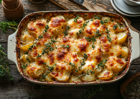 Готовлю скандинавскую запеканку с картошкой и беконом — сытное блюдо вместо мяса по-французски за 30 минут