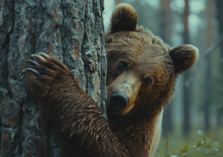 Попытки медведя пробраться в приморскую школу попали на видео