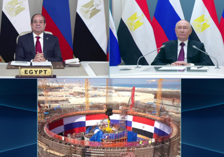 Путин дал старт установке корпуса реактора первой в Египте АЭС