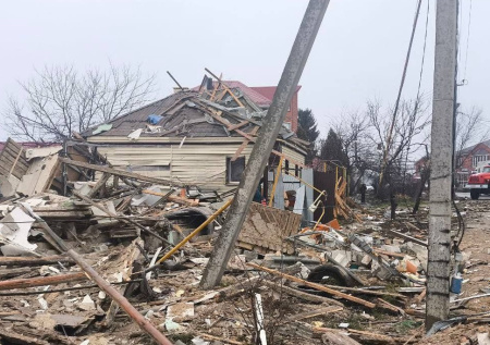 Взрыв уничтожил частный дом под Белгородом