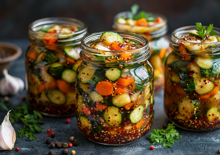 Закрываю острый салат в корейском стиле: пикантные огурчики с заправкой — идеальная закуска к Новому году