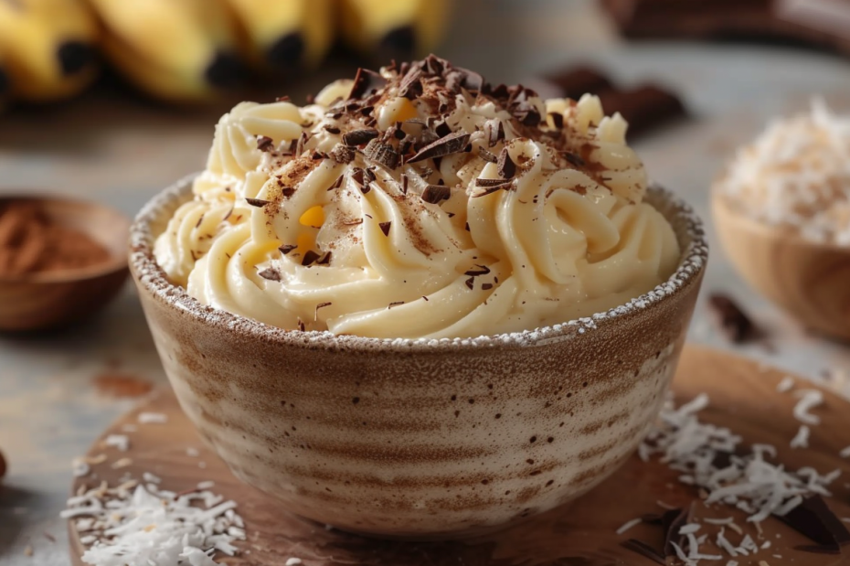 Нежное банановое суфле