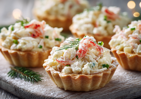 Лучший рецепт начинки для тарталеток с крабовыми палочками за 10 минут