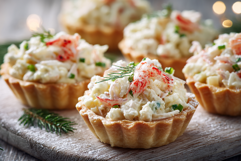 Лучший рецепт начинки для тарталеток с крабовыми палочками