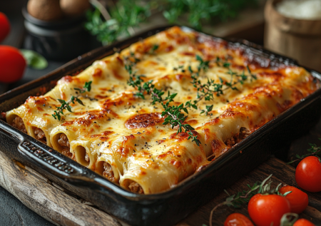 Этот рецепт перевернет ваше представление об итальянской кухне — готовим нежные каннеллони с двойной начинкой