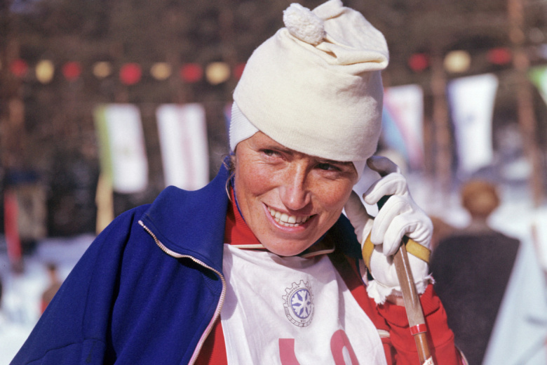 Алевтина Олюнина на зимней Спартакиаде профсоюзов СССР, 1971 год