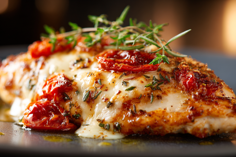 Запеченное куриное филе с овощами на ужин