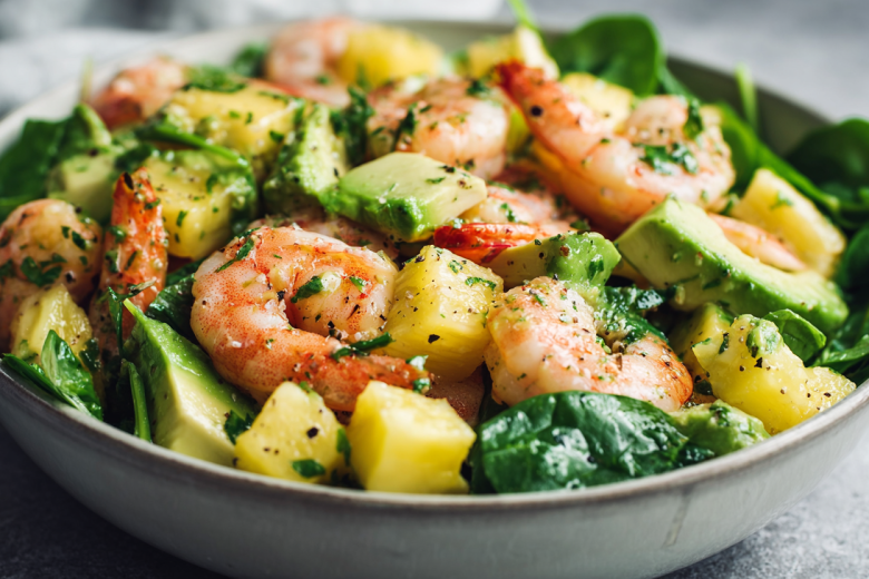 Готовим яркий салат с креветками: быстро, полезно и очень вкусно